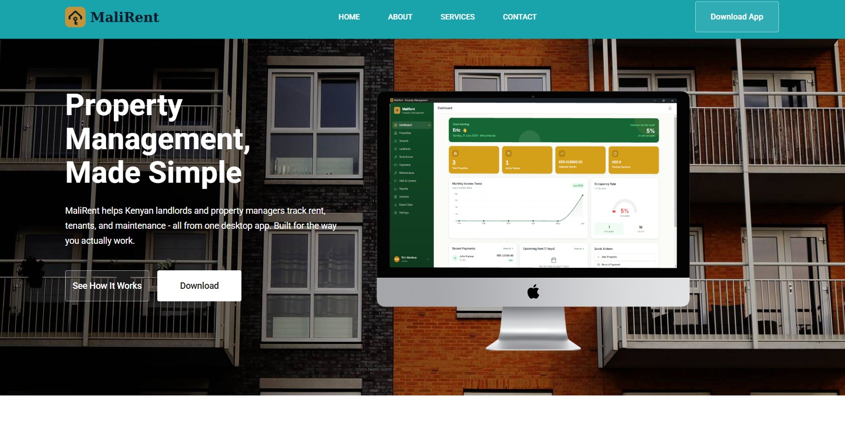 MaliRent App project screenshot